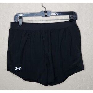 Under Armour Fly By 2.0 Running Shorts Black Womens Size Medium Loose Activewear
